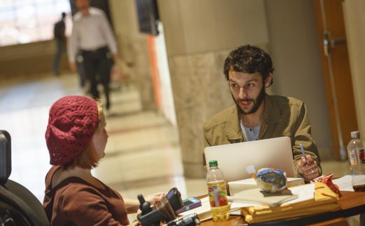 Students studying in Hodges library