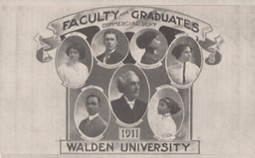 Image showing Faculty and Graduates of Walden University in 1911