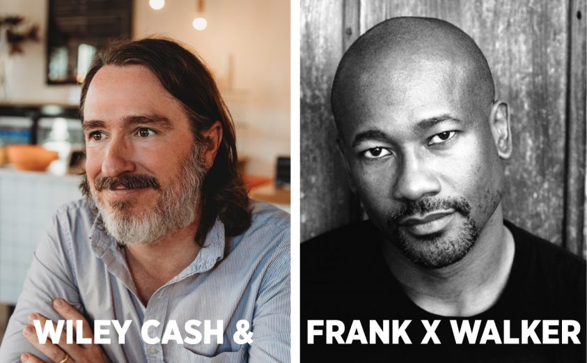photos of authors Wiley Cash and Frank X Walker