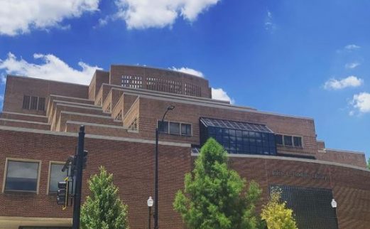 Photograph of Hodges Library on a sunny day