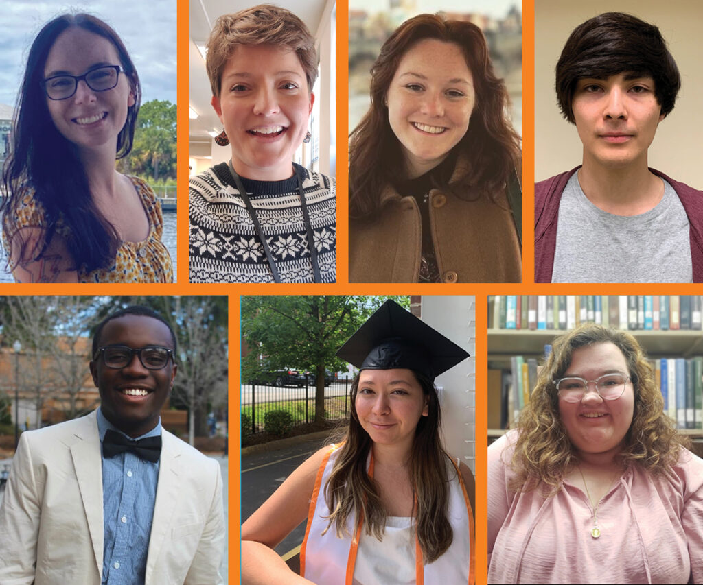 collage of photos: Spring 2023 graduating library student workers